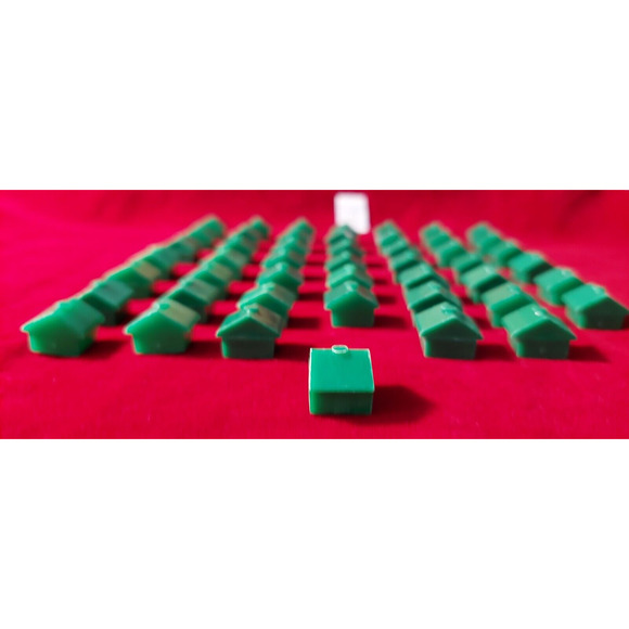 Monopoly Replacement Pieces including 24 Hotels - 48 Houses - 2 Dice - 8 Tokens - Picture 6 of 16